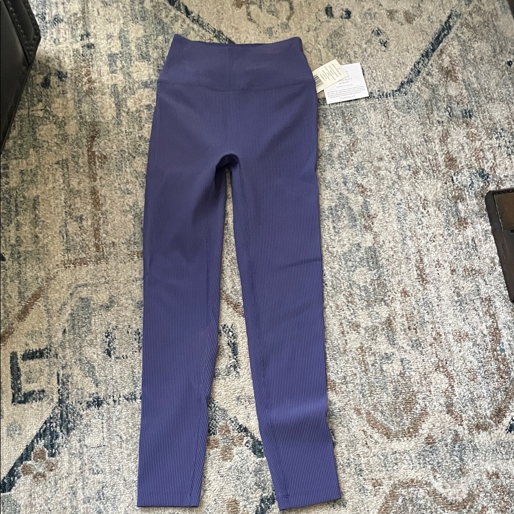 Beyond Yoga Ribbed Leggings in Purple